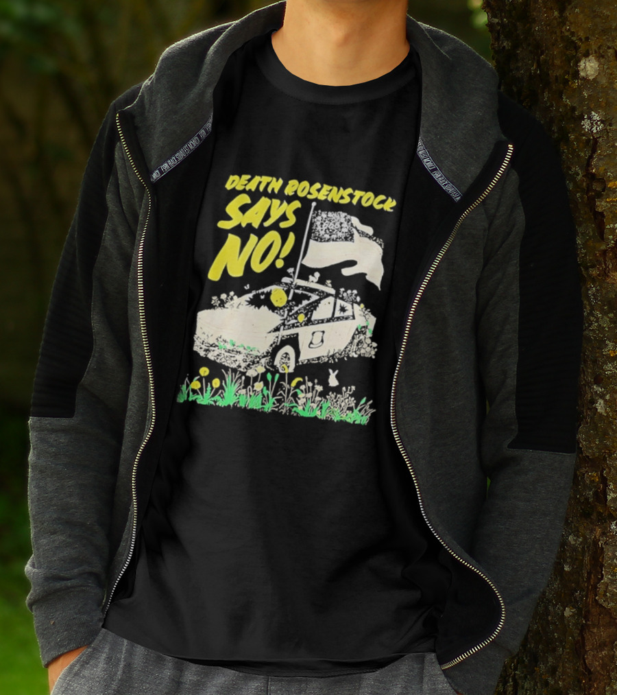 Death Rosenstock Says No Car Flowers Indie Rock Alternative Music T-Shirt