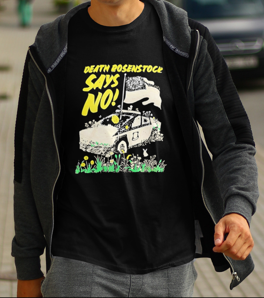 Death Rosenstock Says No Car Flowers Indie Rock Alternative Music T-Shirt