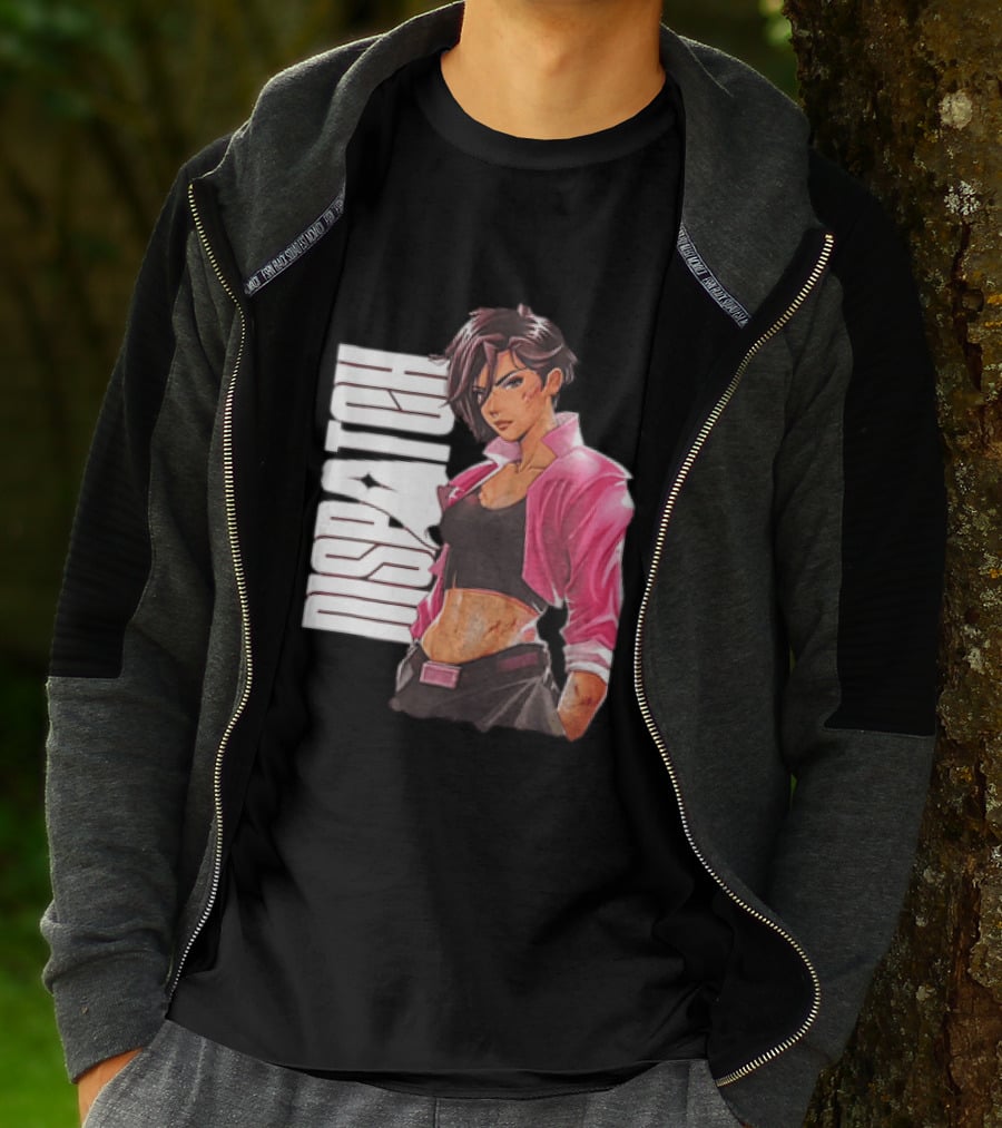 Dispatch Anime Girl Urban Style Two Sided T-Shirt