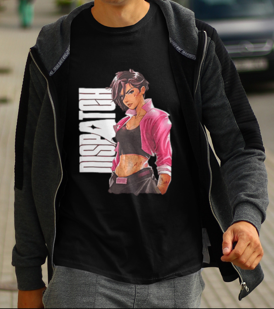 Dispatch Anime Girl Urban Style Two Sided T-Shirt
