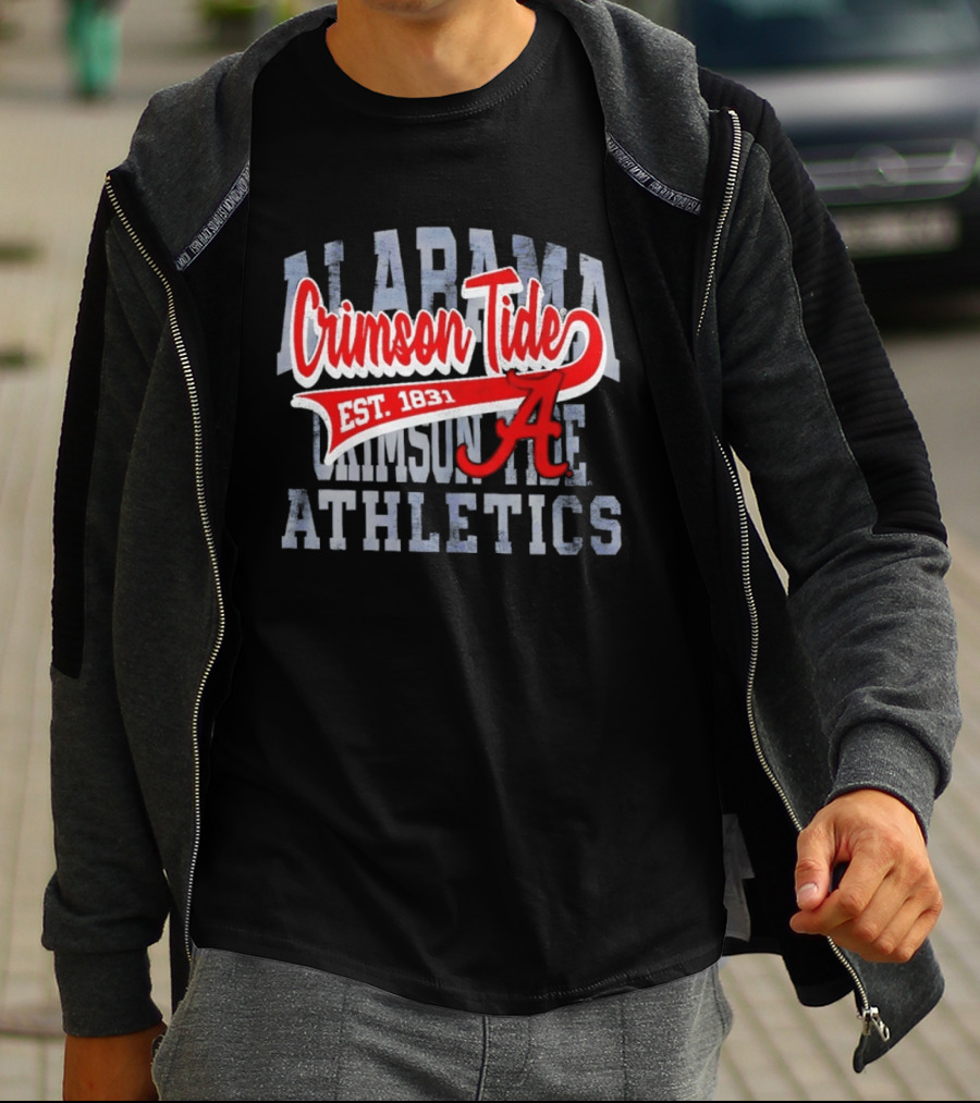 Alabama Crimson Tide Athletics Est 1831 Distressed T-Shirt