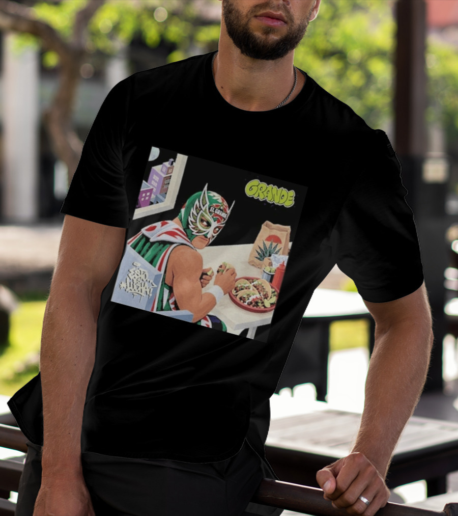 El Grande America Tacos Wrestling Luchador Comic T-Shirt