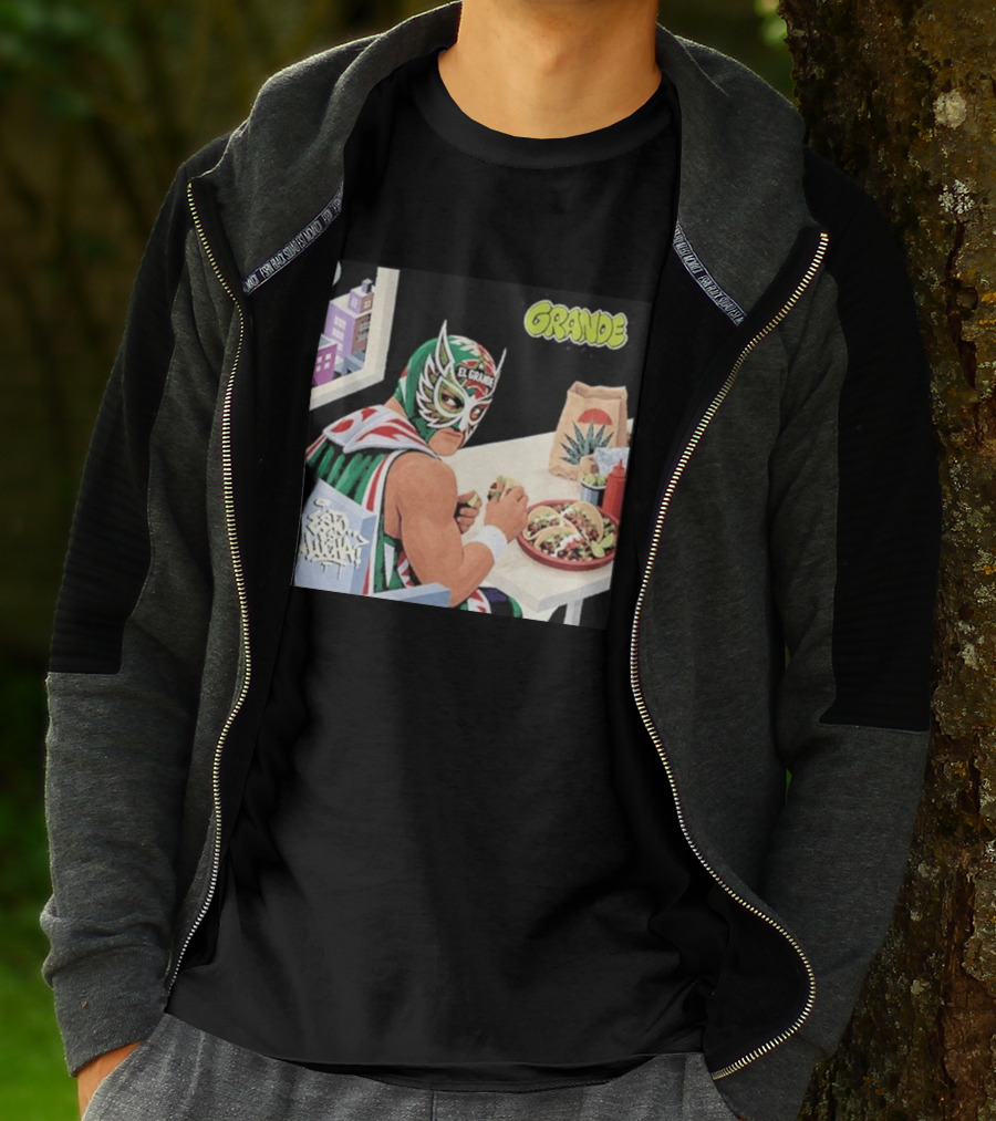 El Grande America Tacos Wrestling Luchador Comic T-Shirt
