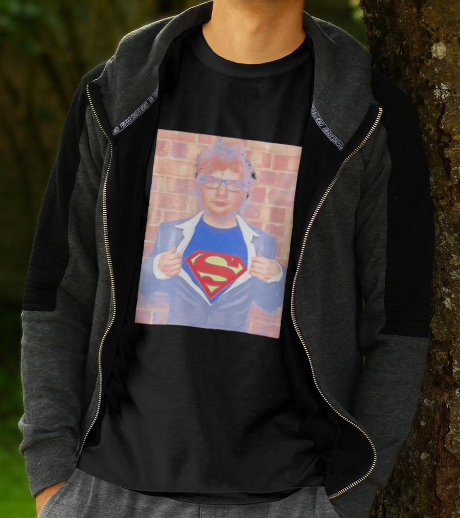 Ed Sheeran Superman Style Hero Look Iconic Rare Find T-Shirt