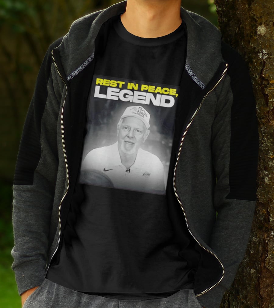Rest In Peace Legend 1959 Champions Voice Of The Los Angeles Lakers T-Shirt