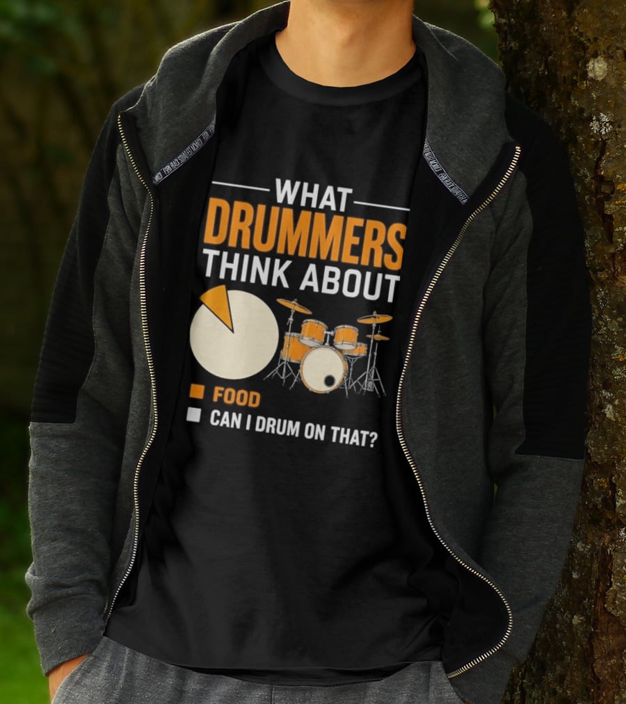 What Drummers Think About Pie Chart Food And Can I Drum On That T-Shirt