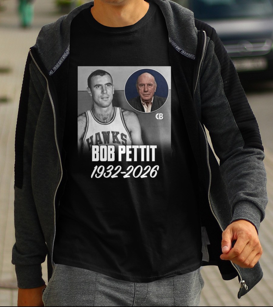 Bob Pettit Hawks Legend 1932 2026 T-Shirt
