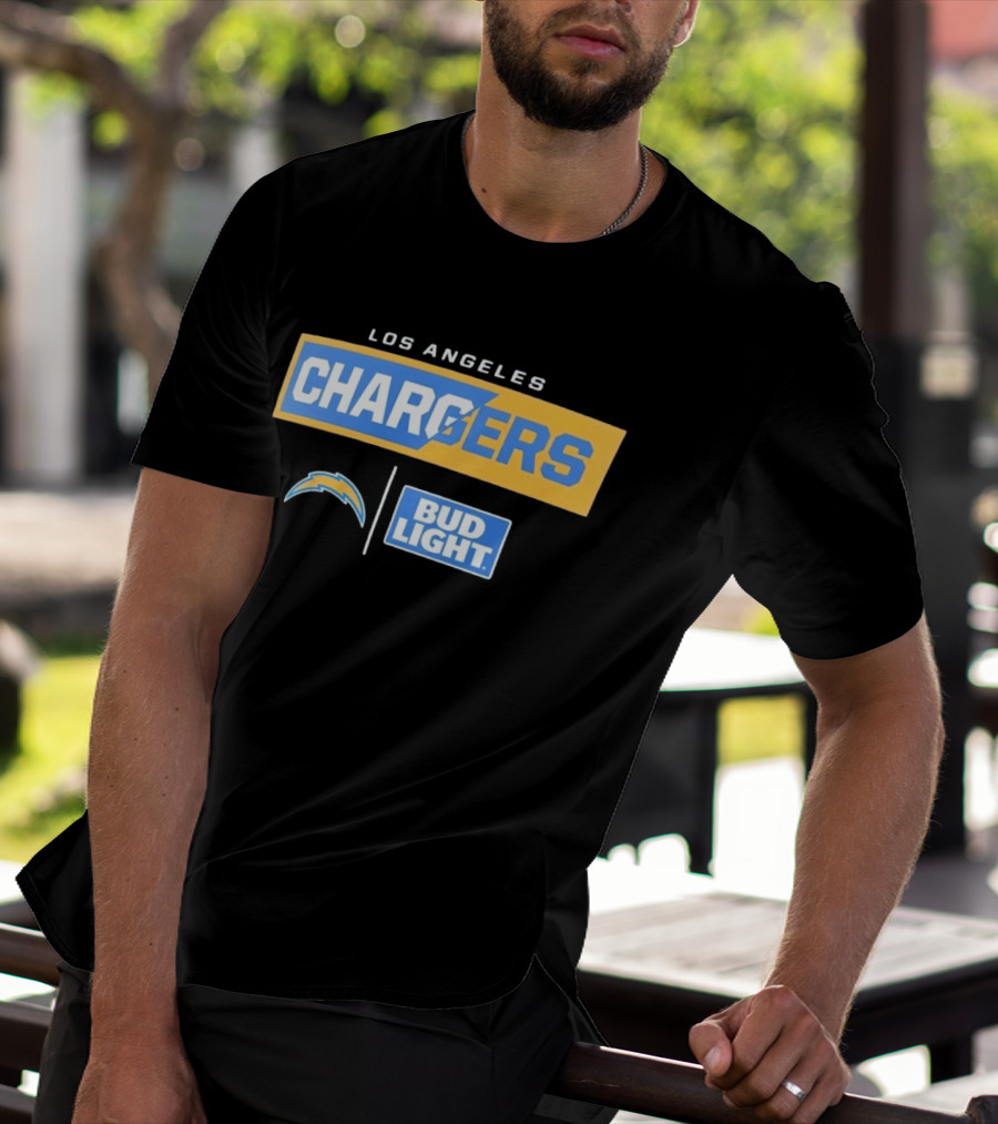 Los Angeles Chargers Bud Light Collaborative Merchandise T-Shirt