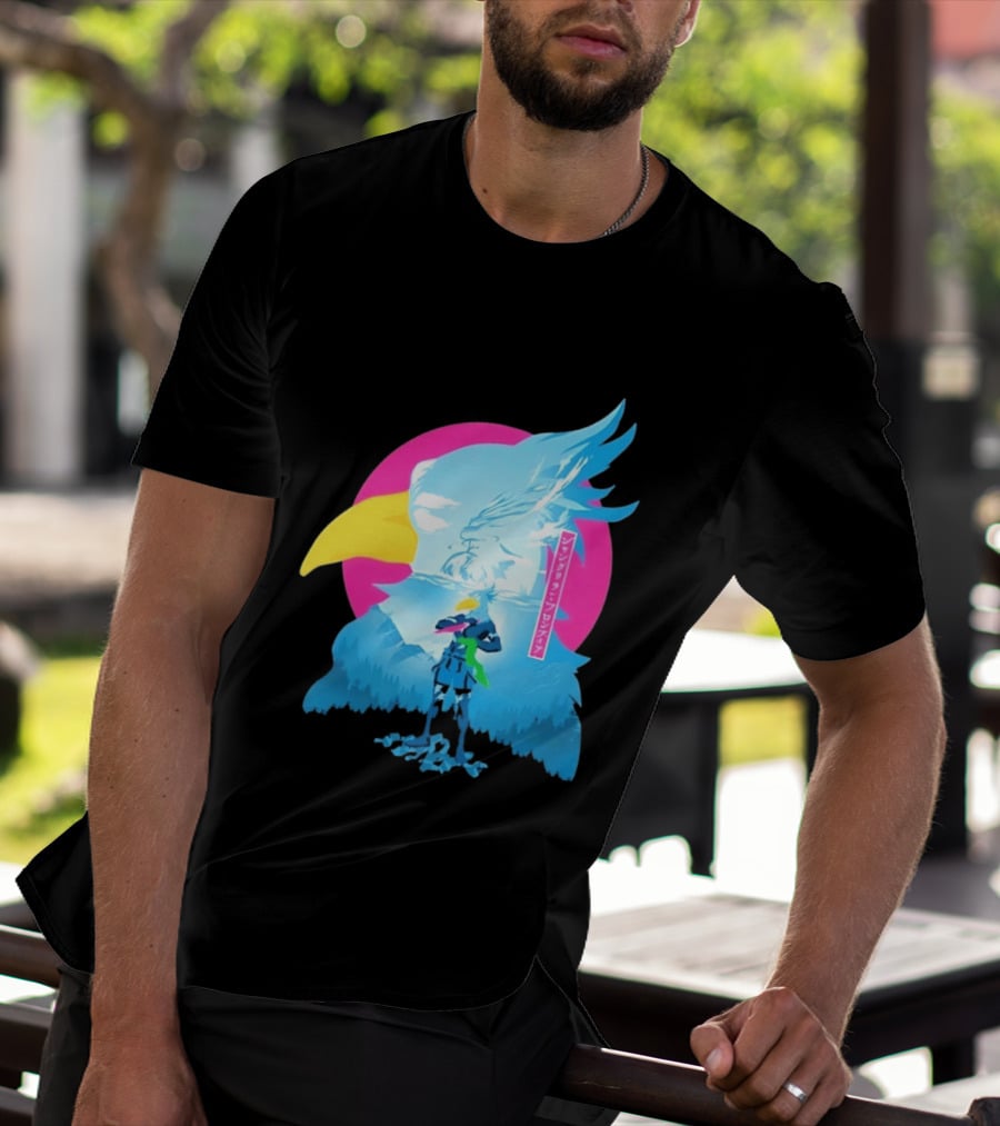 Shangri La Frontier Sunraku Eagle Art Gaming Manga Fantasy T-Shirt