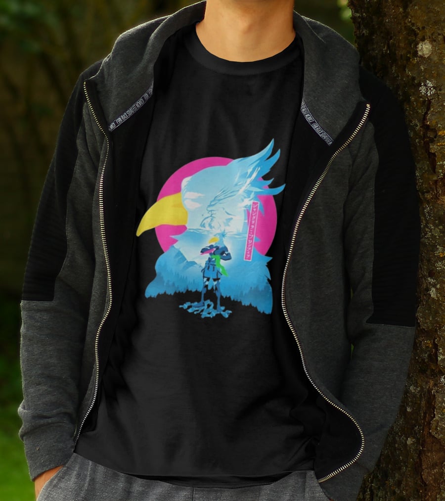 Shangri La Frontier Sunraku Eagle Art Gaming Manga Fantasy T-Shirt