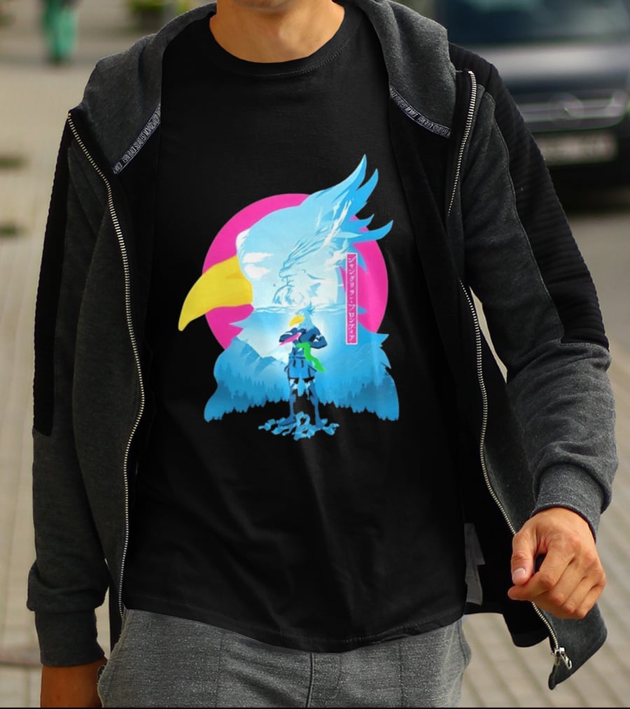 Shangri La Frontier Sunraku Eagle Art Gaming Manga Fantasy T-Shirt