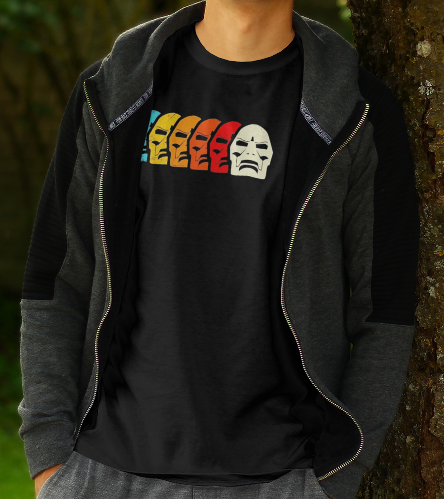 MF Doom Mask Multicolor Hip Hop Rap T-Shirt