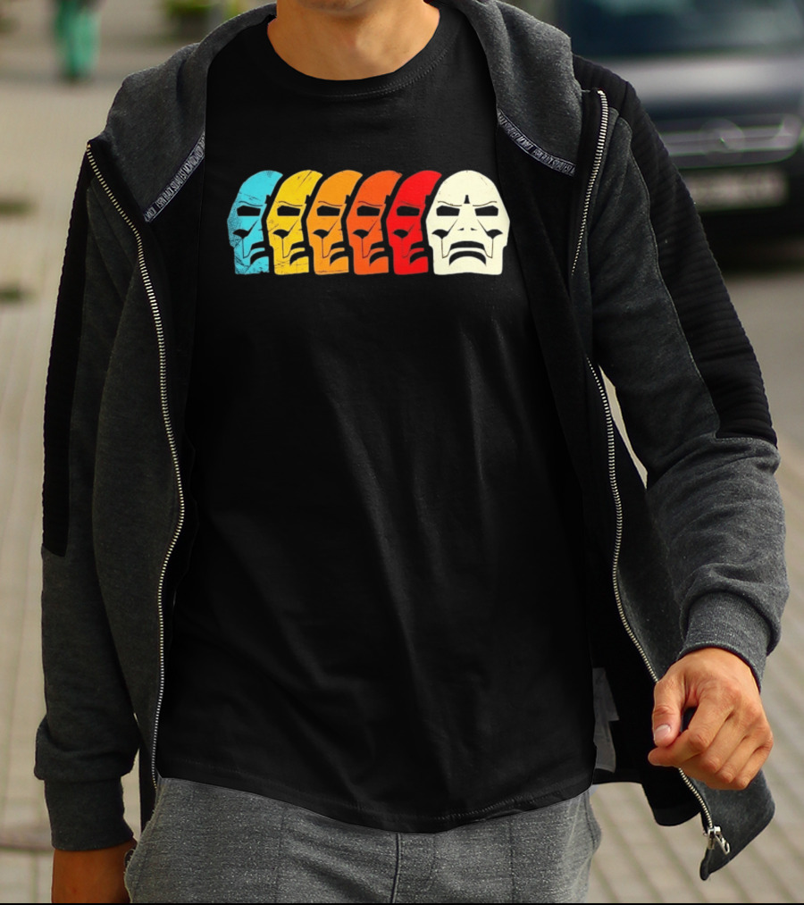 MF Doom Mask Multicolor Hip Hop Rap T-Shirt