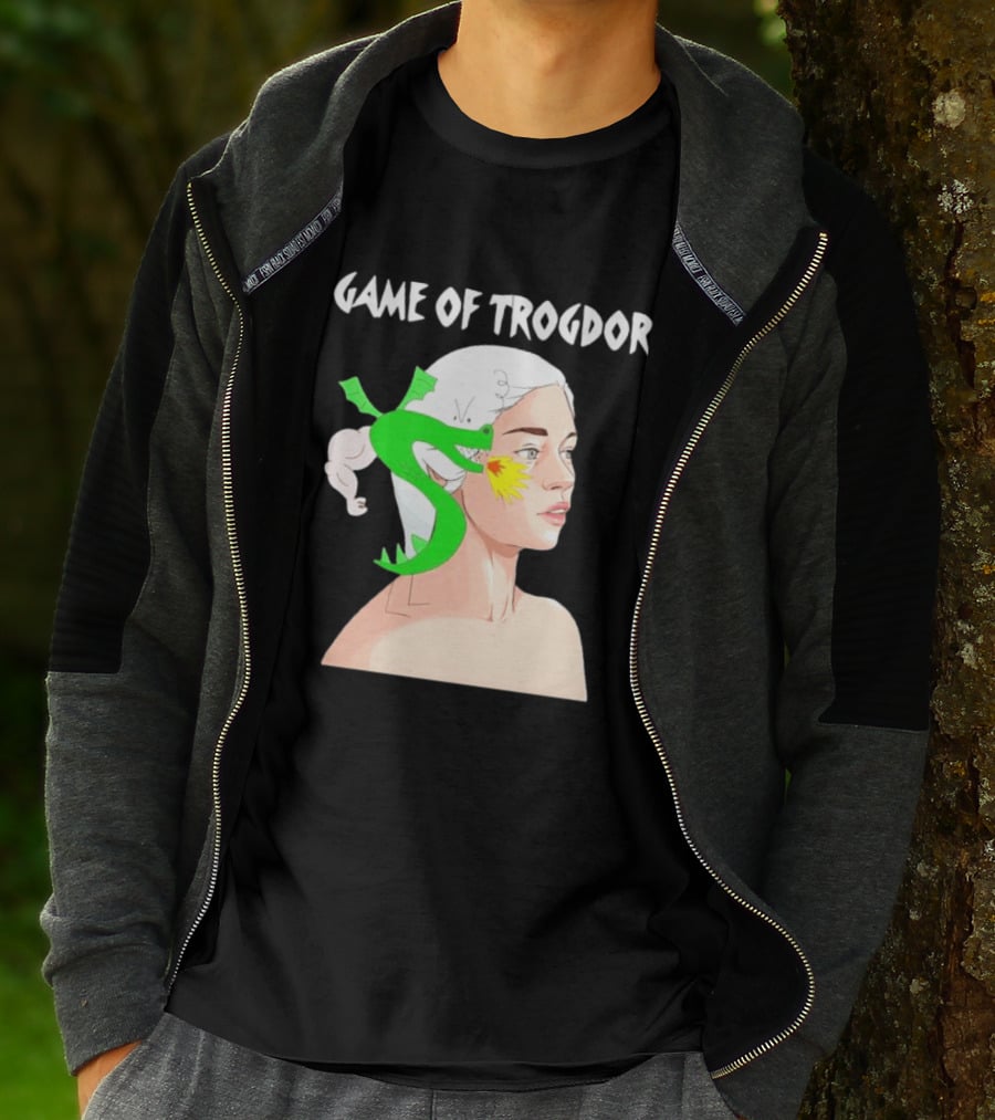 Game Of Trogdor Dragon And Woman T-Shirt