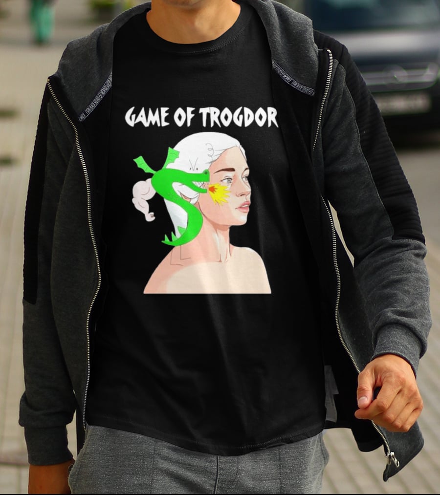 Game Of Trogdor Dragon And Woman T-Shirt