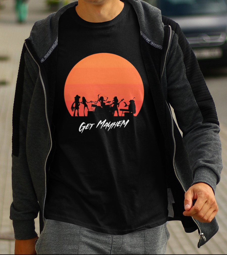 Get Mayhem Band Sunset Concert T-Shirt