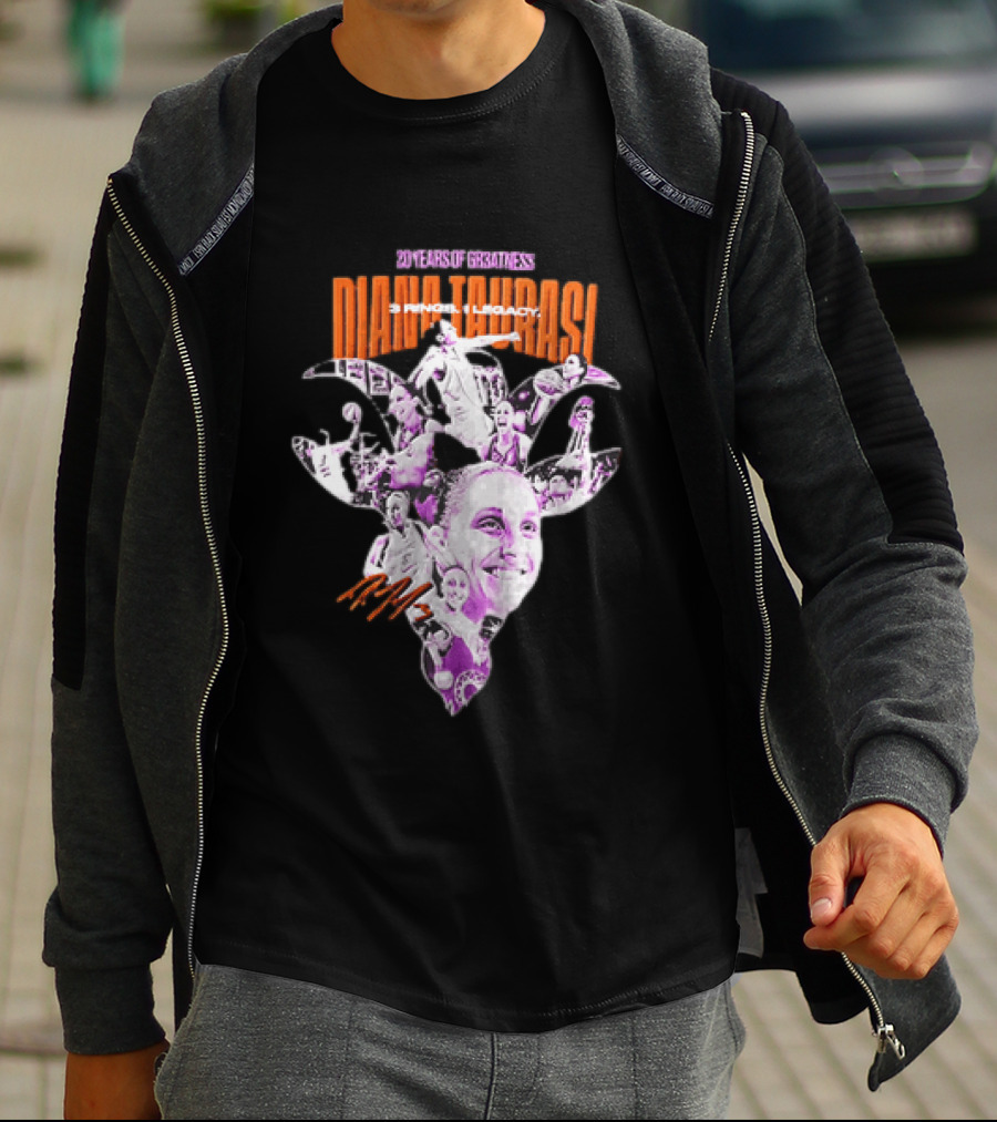 20 Years Of Greatness Diana Taurasi 3 Rings Legacy T-Shirt