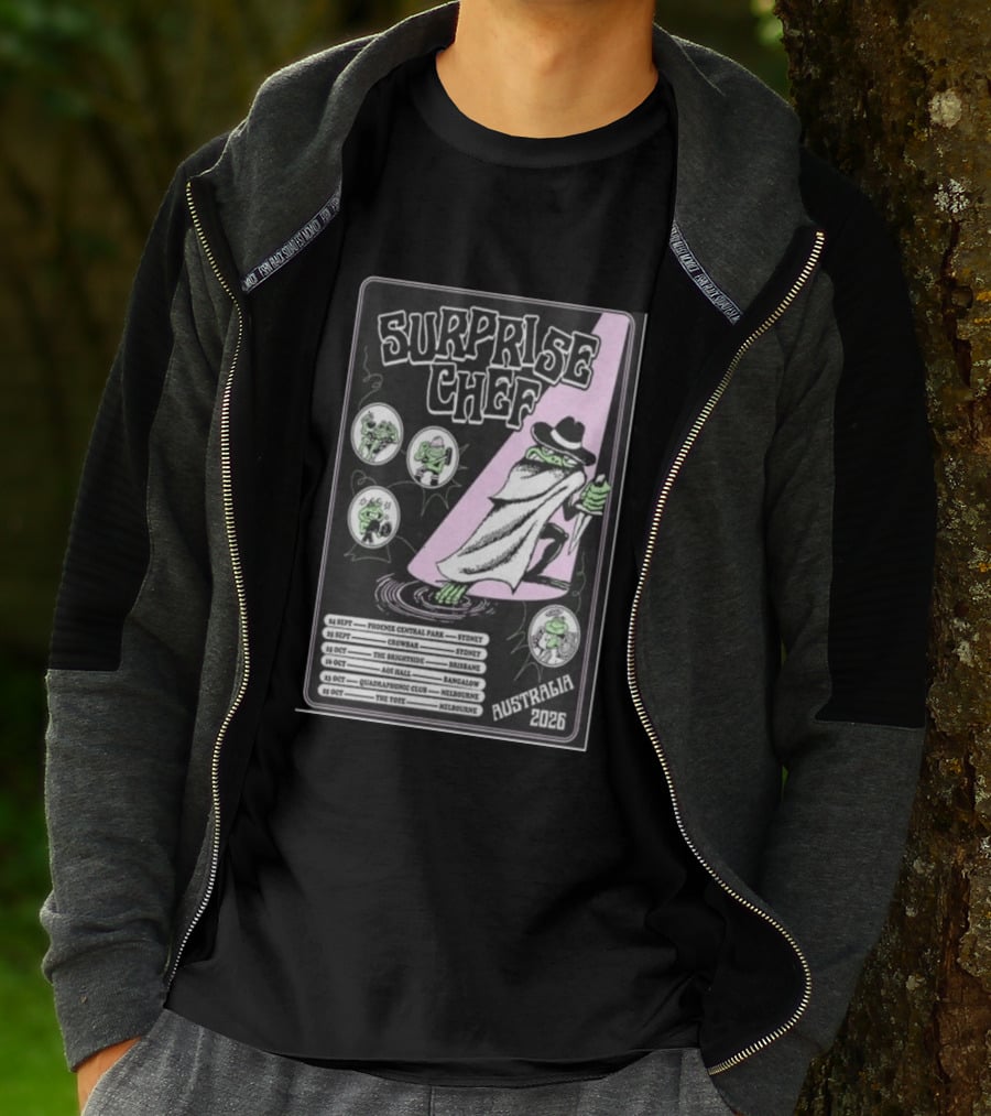 Surprise Chef Australia Tour 2026 The Brightside Brisbane Oct 15 Show T-Shirt