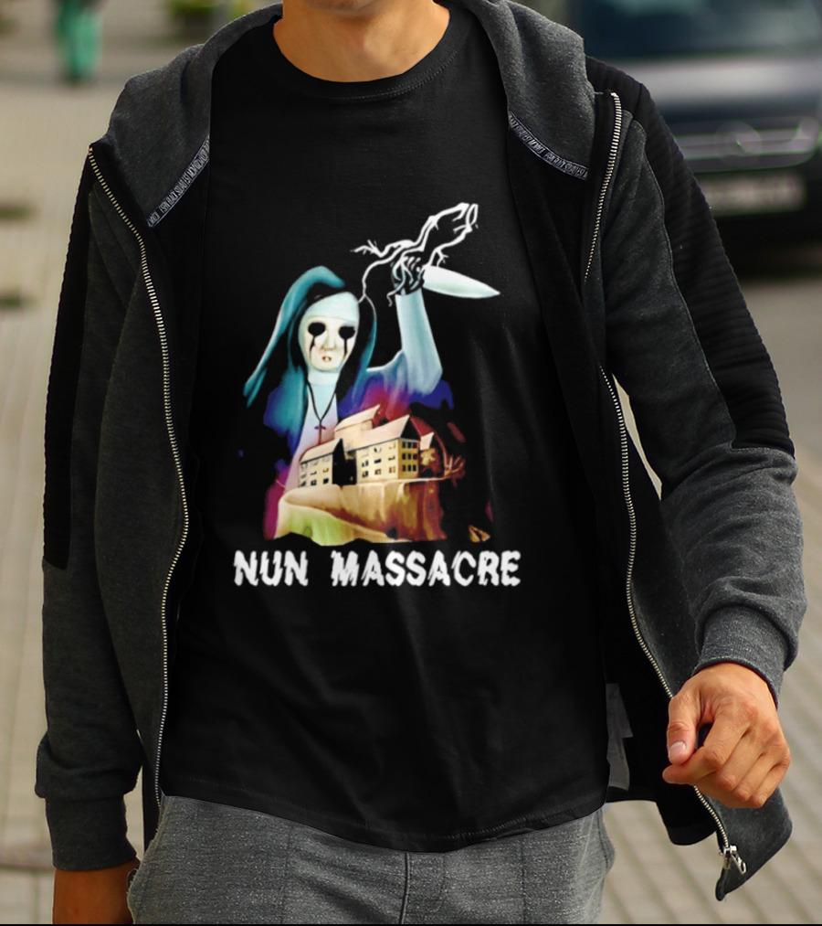 Nun Massacre Horror Game Puppet Combo Slasher T-Shirt