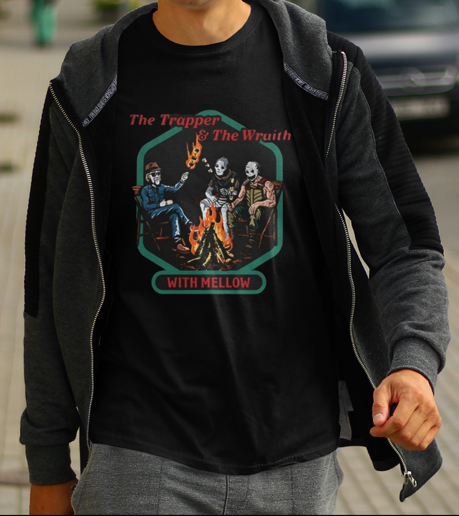 The Trapper And The Wraith With Mellow Campfire Scene T-Shirt