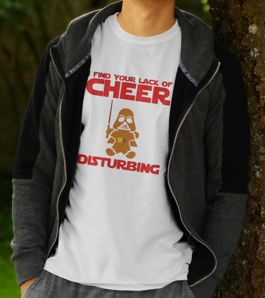 Darth Vader Gingerbread Man I Find Your Lack Of Cheer Disturbing T-Shirt