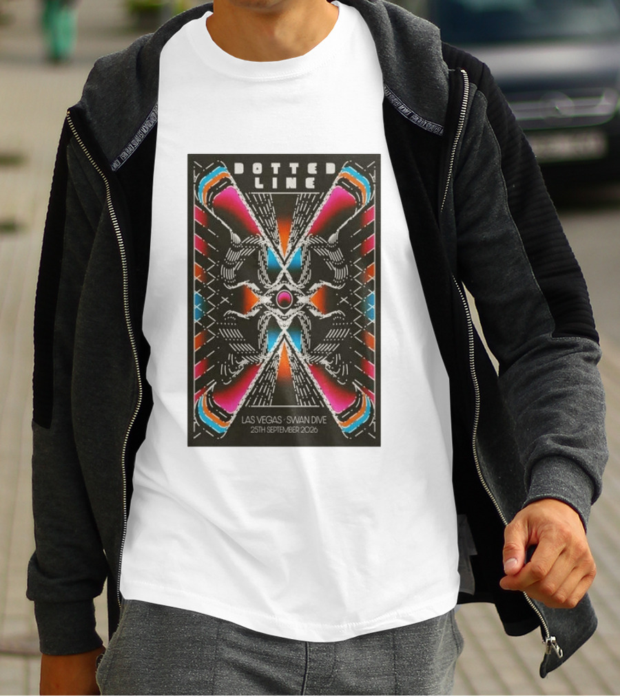 Dotted Line Las Vegas Swan Dive September 25 2026 Concert T-Shirt