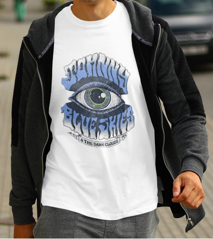 Johnny Blue Skies The Dark Clouds Large Human Eye Iris T-Shirt