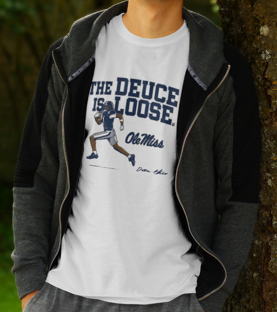 Ole Miss Football The Deuce Is Loose Deuce Alexander T-Shirt