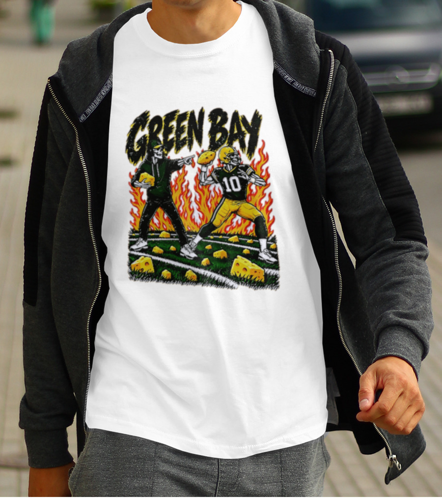Green Bay Packers Football Skeleton Player Cheeseheads 2026 T-Shirt