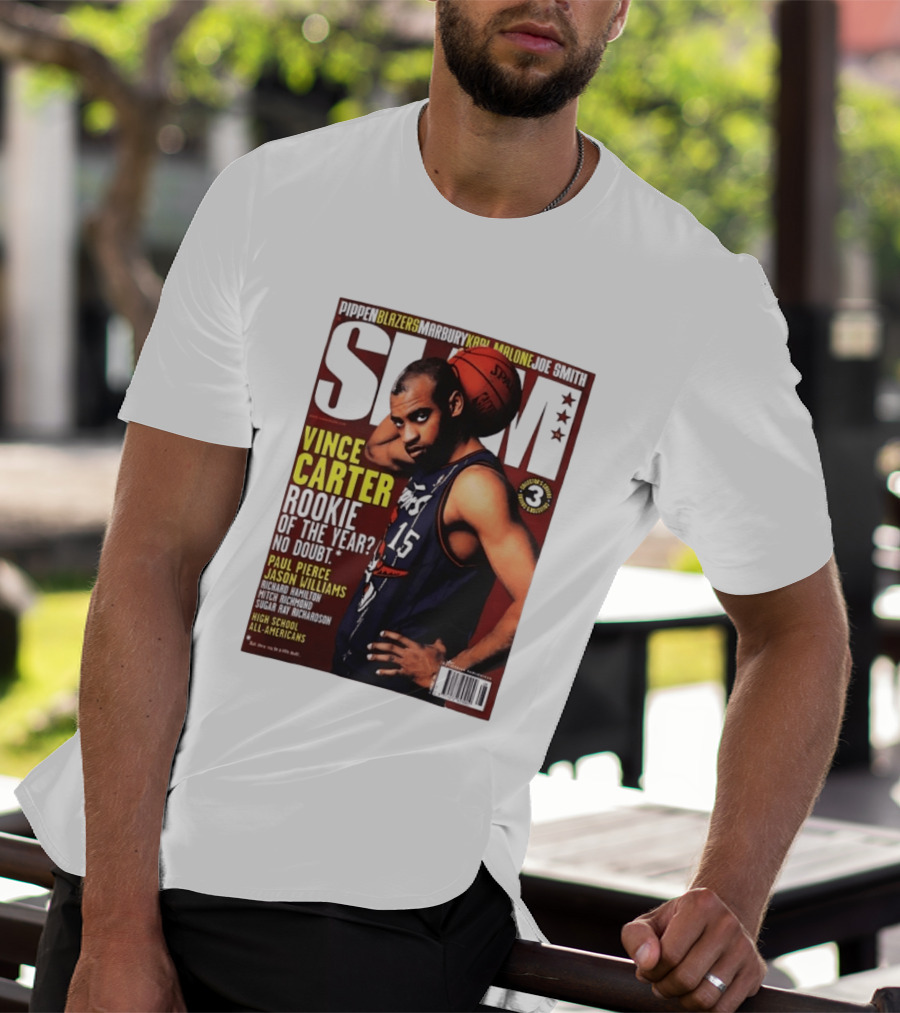 Vince Carter Slam Magazine Rookie Of The Year No Doubt Basketball Paul Pierce Jason Williams T-Shirt