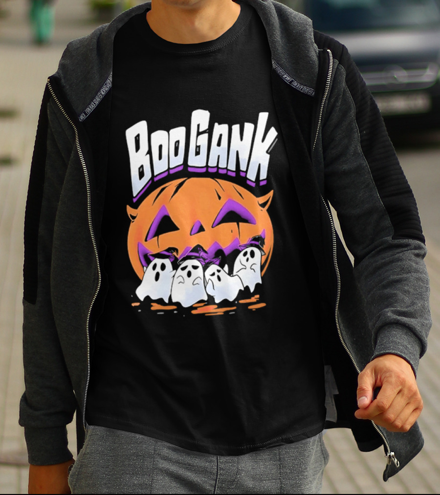 Boo Gank Halloween Pumpkin Ghosts Spooky T-Shirt