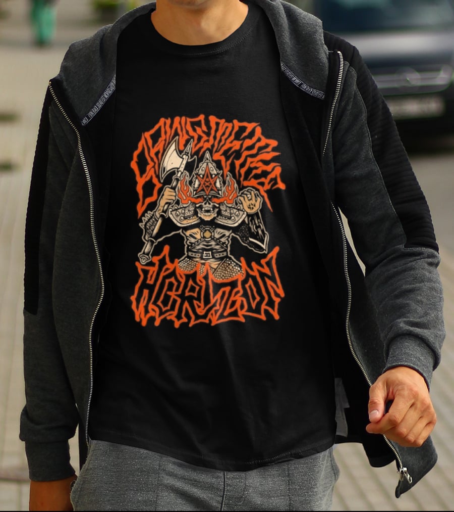 Bring Me The Horizon Warrior Skull BMTH Star Flame T-Shirt