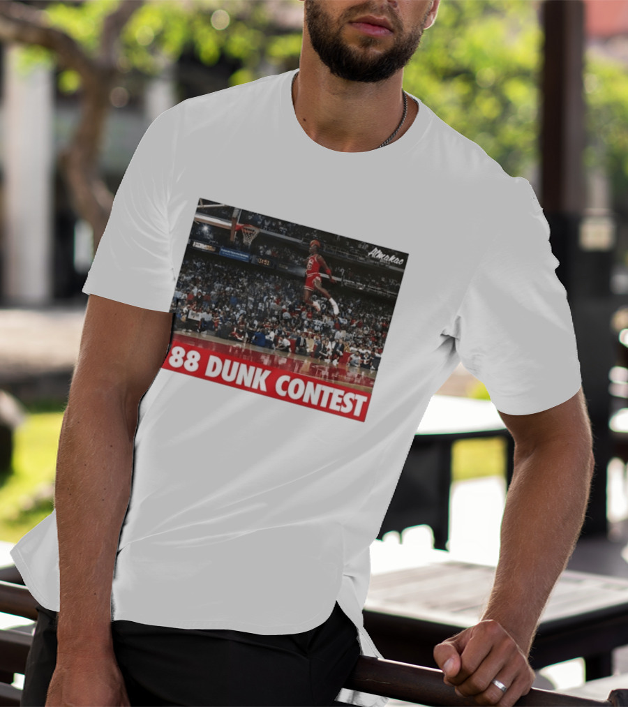 Michael Jordan 1988 Dunk Contest Chicago Bulls Almako Basketball NBA Legend T-Shirt