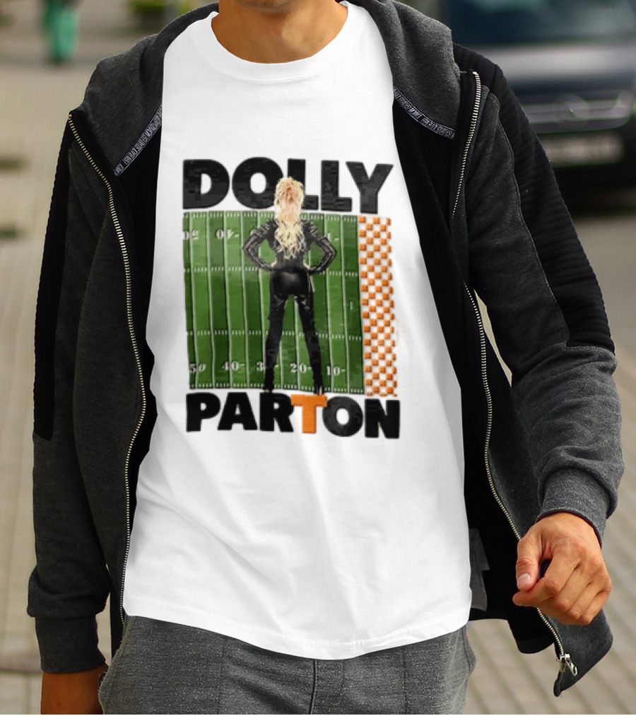 Dolly Parton Tennessee Volunteers Football Field T-Shirt