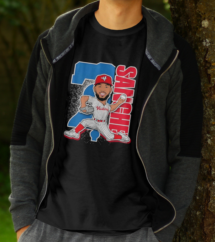 Sixto Sanchez 21 History Philadelphia Phillies Pitcher T-Shirt