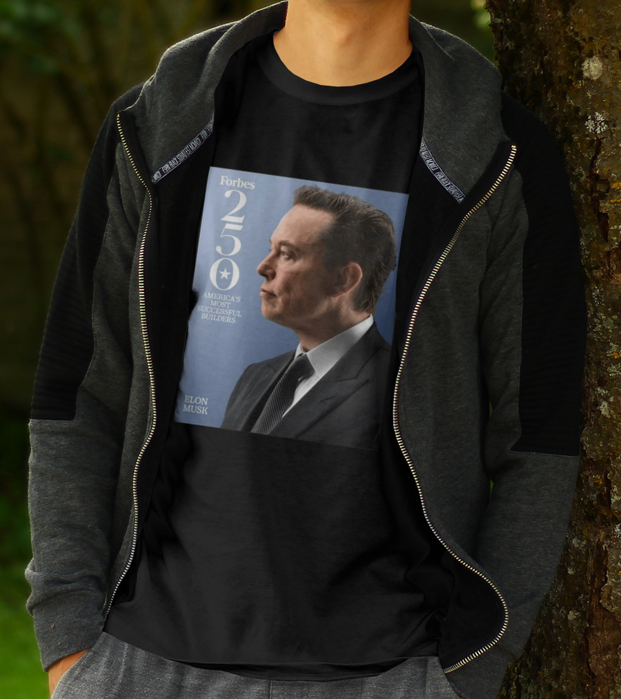 Forbes 250 America's Most Successful Builders Elon Musk T-Shirt