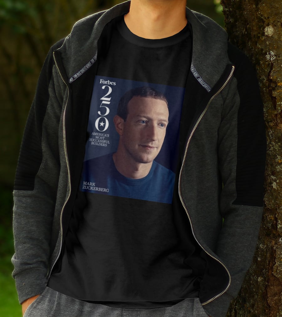 Forbes 250 America's Most Successful Builders Mark Zuckerberg T-Shirt