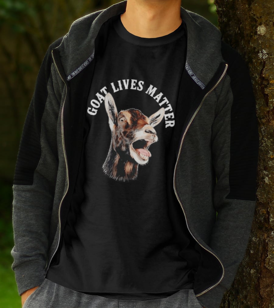 GOAT LIVES MATTER Funny Farm Animal Humor T-Shirt