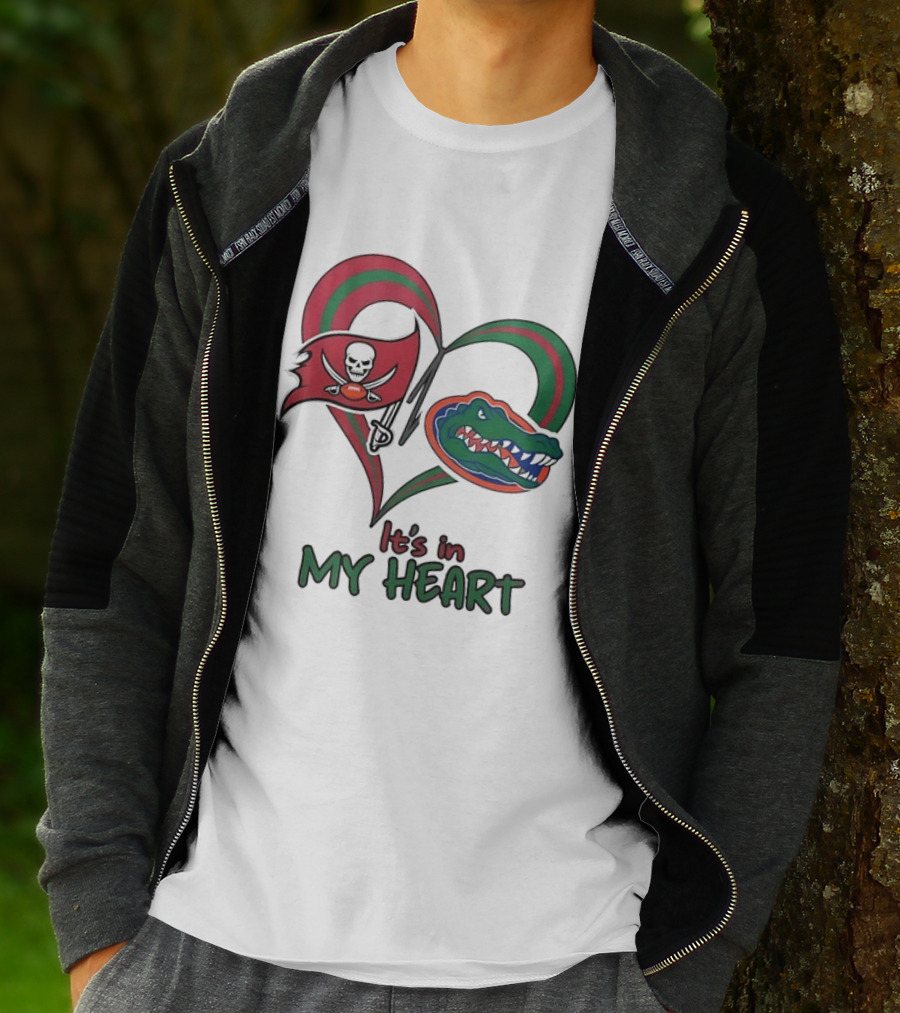 Tampa Bay Buccaneers Florida Gators It's In My Heart T-Shirt