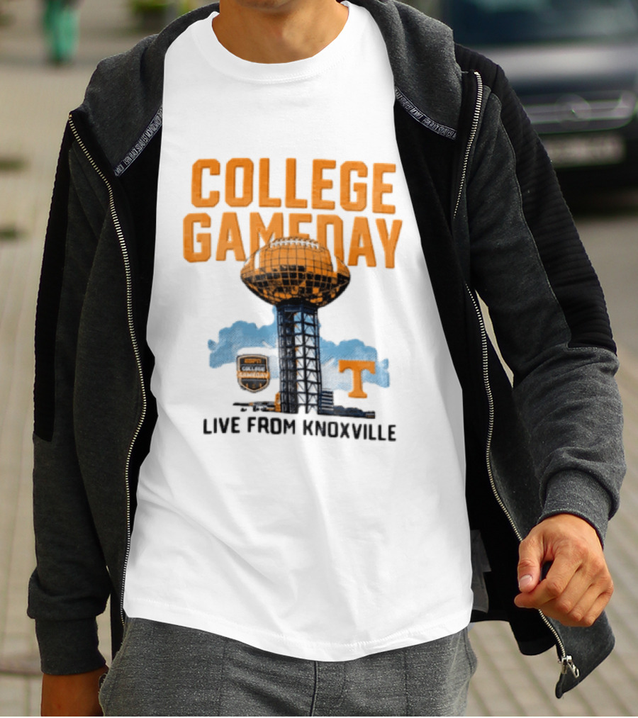 Tennessee Volunteers College Gameday Live From Knoxville Football T-Shirt