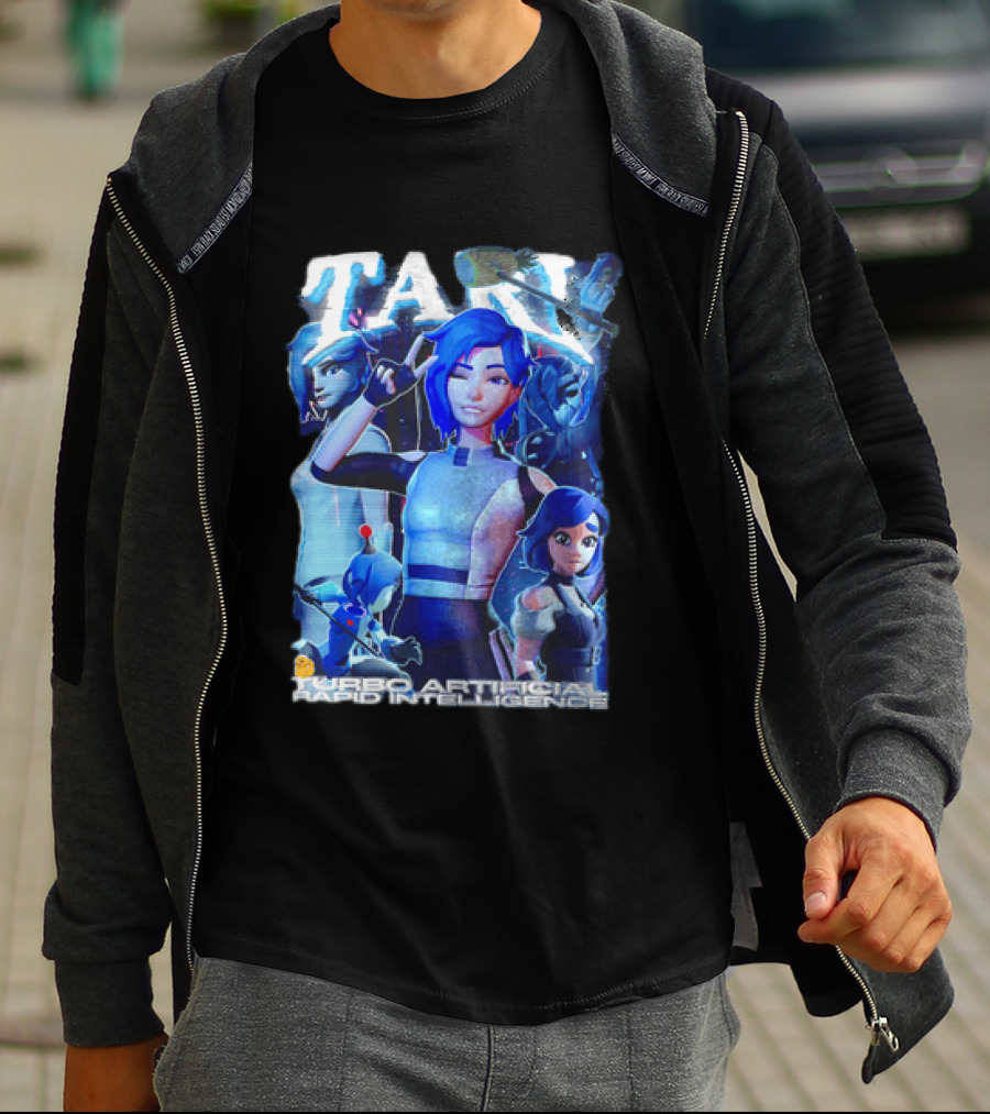 Tari Turbo Artificial Rapid Intelligence Character Montage T-Shirt