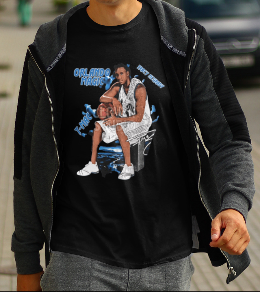 Orlando Magic Tracy McGrady Mac Basketball Legend T-Shirt