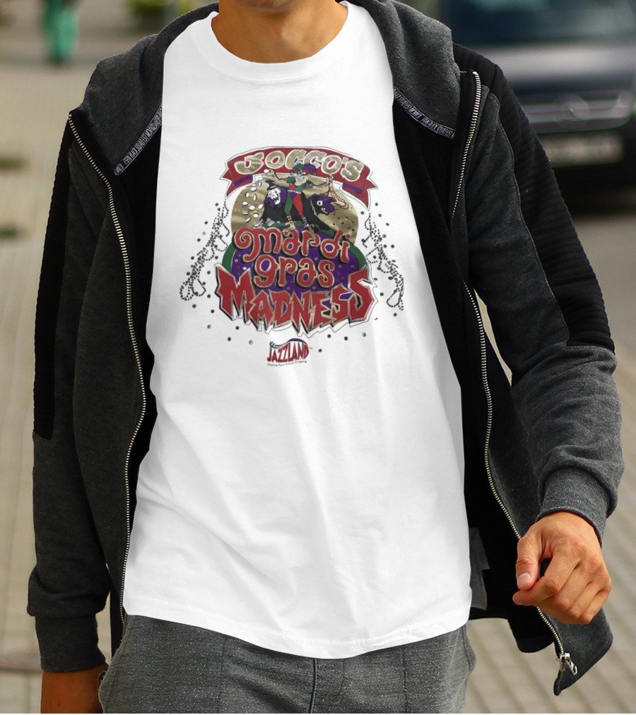 Jocco's Mardi Gras Madness Jazzland Park New Orleans Celebration Event T-Shirt