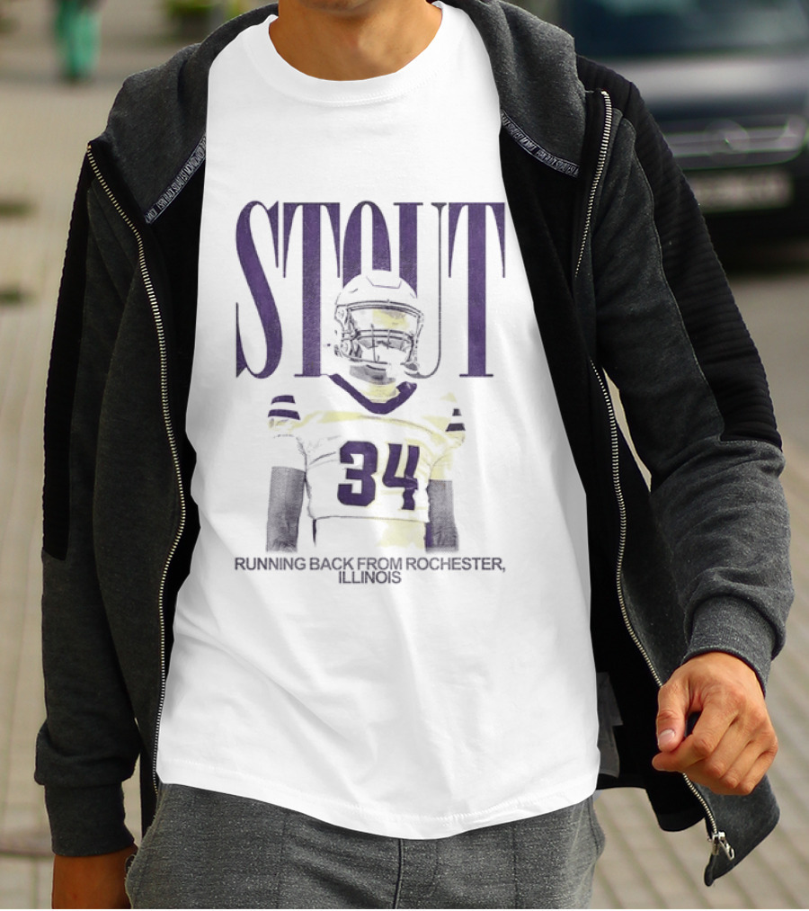 Stout 34 Running Back From Rochester Illinois T-Shirt