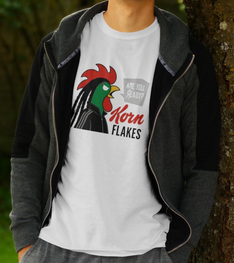 Korn Flakes Are You Ready Rooster Nu Metal T-Shirt