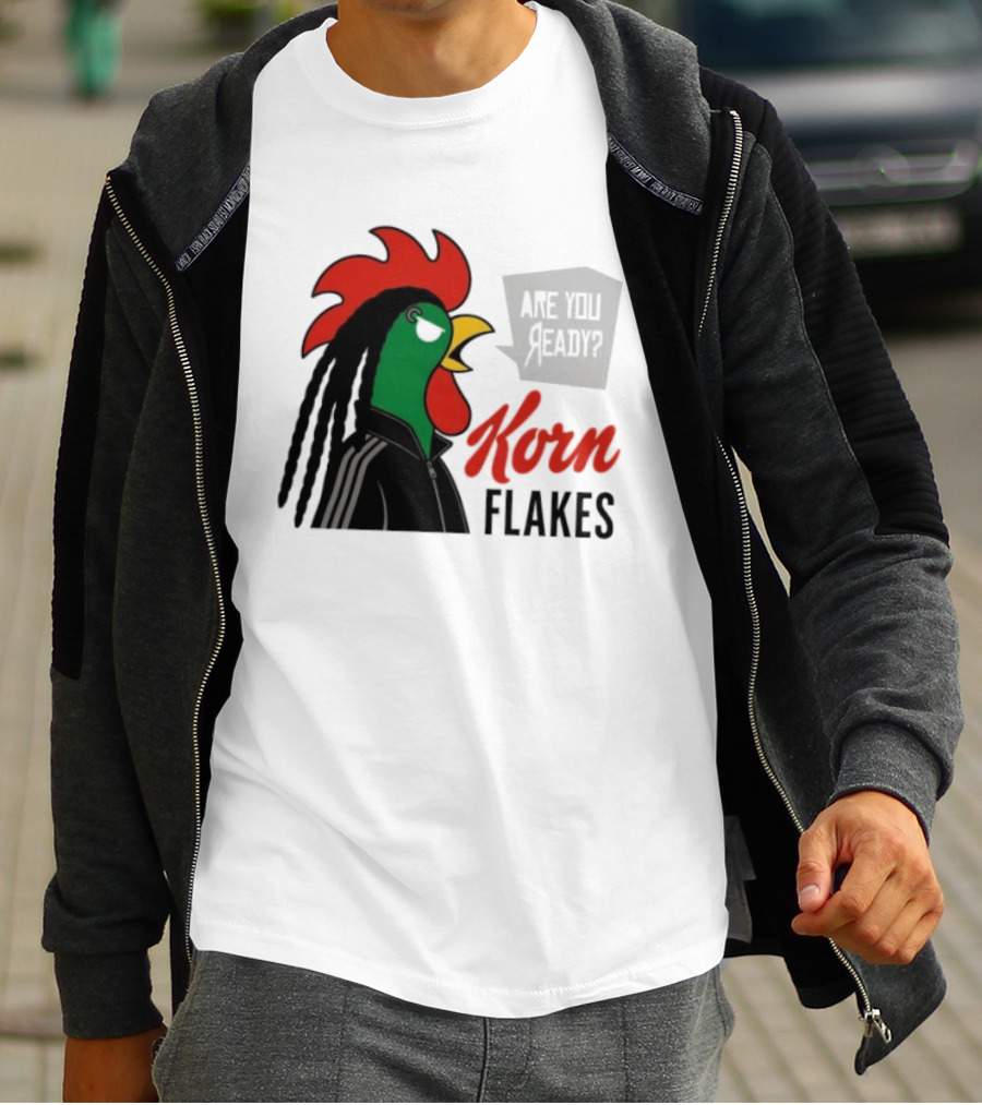 Korn Flakes Are You Ready Rooster Nu Metal T-Shirt