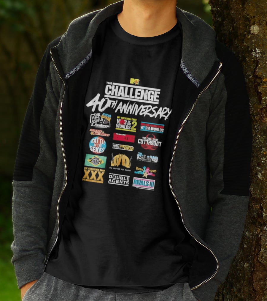 Challenge 40th Anniversary MTV Series Reality TV Road Rules Battle Of The Sexes Rivals III Gauntlet Inferno Ct Tamburello T-Shirt