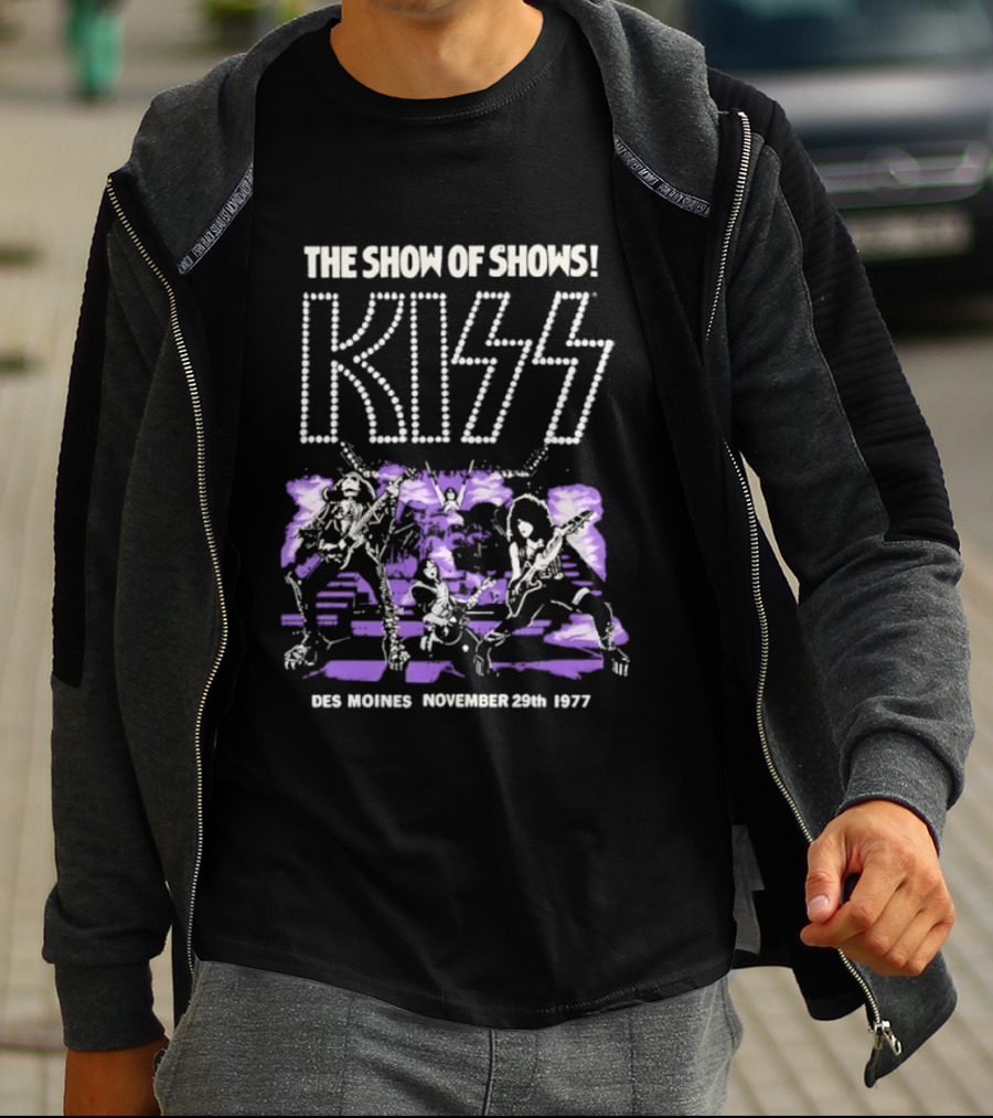 Kiss The Show Of Shows Des Moines November 29 1977 T-Shirt
