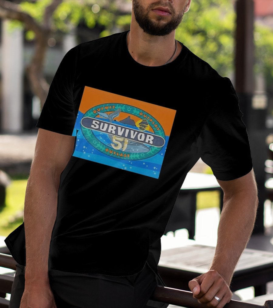 Survivor 51 Outwit Outplay Outlast Whale And Ship Reality TV T-Shirt