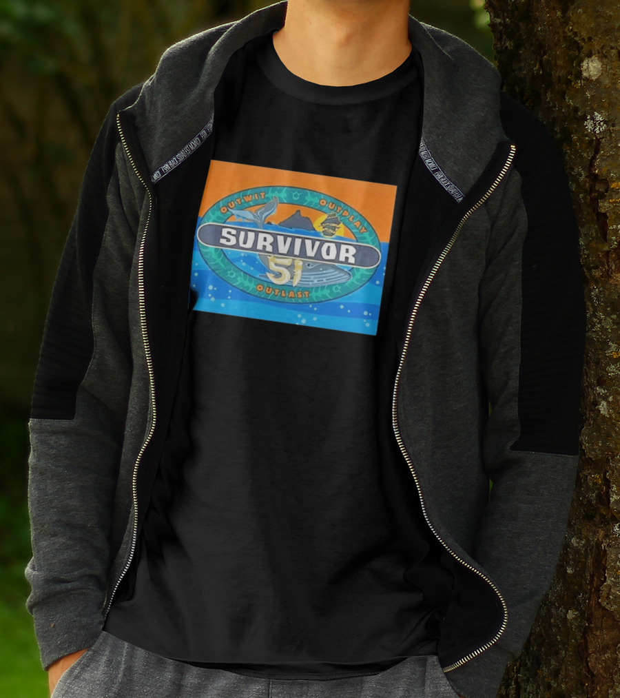 Survivor 51 Outwit Outplay Outlast Whale And Ship Reality TV T-Shirt